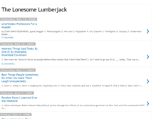 Tablet Screenshot of lonesomelumberjack.blogspot.com