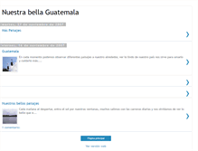 Tablet Screenshot of nuestrabellaguatemala.blogspot.com