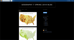Desktop Screenshot of geography7spring10.blogspot.com