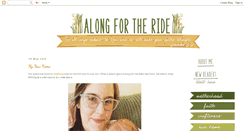 Desktop Screenshot of iamalongfortheride.blogspot.com