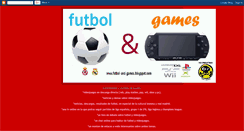 Desktop Screenshot of futbol-and-games.blogspot.com