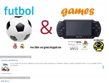 Tablet Screenshot of futbol-and-games.blogspot.com