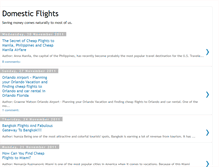 Tablet Screenshot of domesticflights.blogspot.com