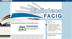 Desktop Screenshot of bibliotecafacig.blogspot.com