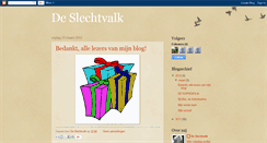 Desktop Screenshot of deslechtvalk.blogspot.com