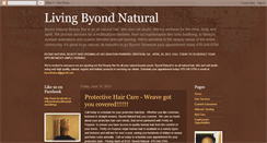 Desktop Screenshot of byondnatural.blogspot.com