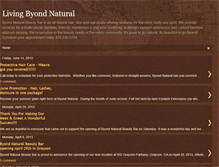 Tablet Screenshot of byondnatural.blogspot.com