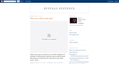 Desktop Screenshot of buffalosentence.blogspot.com