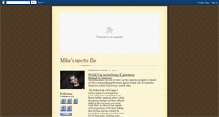Desktop Screenshot of mikessportsfile.blogspot.com