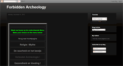 Desktop Screenshot of forbiddenarcheology.blogspot.com