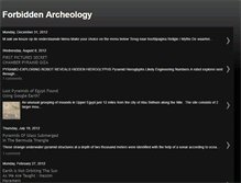 Tablet Screenshot of forbiddenarcheology.blogspot.com