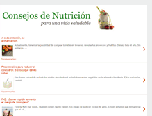Tablet Screenshot of consejosdenutricion.blogspot.com