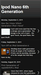 Mobile Screenshot of ipod-nano-6th-generation.blogspot.com