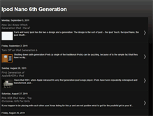 Tablet Screenshot of ipod-nano-6th-generation.blogspot.com
