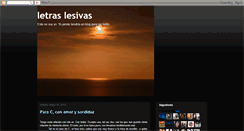 Desktop Screenshot of letraslesivas.blogspot.com