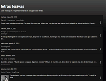 Tablet Screenshot of letraslesivas.blogspot.com