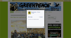 Desktop Screenshot of greenpeaceportoalegre.blogspot.com