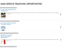 Tablet Screenshot of maid-service-franchise.blogspot.com