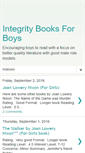 Mobile Screenshot of integritybooksforboys.blogspot.com
