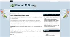 Desktop Screenshot of kannanmdurai.blogspot.com