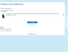 Tablet Screenshot of dainesandhathaway.blogspot.com