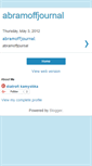 Mobile Screenshot of abramoffjournal.blogspot.com