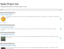 Tablet Screenshot of kookyprojectgal.blogspot.com
