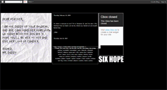 Desktop Screenshot of 6hope-04.blogspot.com