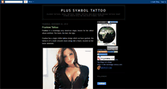 Desktop Screenshot of plus-symbol-tattoo.blogspot.com