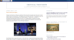 Desktop Screenshot of criticalthoughtsblog.blogspot.com