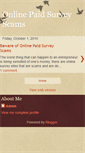 Mobile Screenshot of onlinepaidsurveyscams.blogspot.com