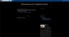 Desktop Screenshot of decriminalize-common-sense.blogspot.com