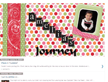 Tablet Screenshot of journey2amelia.blogspot.com
