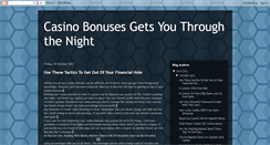 Desktop Screenshot of casinobonusesgetsyouthroughthenight.blogspot.com