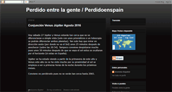 Desktop Screenshot of perdidoenspain.blogspot.com