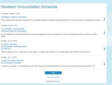 Tablet Screenshot of newbornimmunizationschedule.blogspot.com