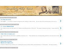 Tablet Screenshot of genealogyhelpzone.blogspot.com