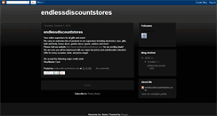 Desktop Screenshot of endlessdiscountstores.blogspot.com