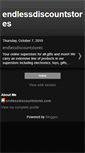 Mobile Screenshot of endlessdiscountstores.blogspot.com