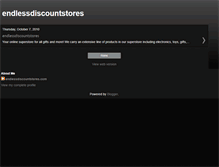 Tablet Screenshot of endlessdiscountstores.blogspot.com