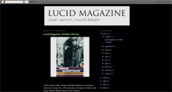 Desktop Screenshot of lucidmag.blogspot.com