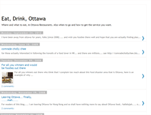 Tablet Screenshot of eatdrinkottawa.blogspot.com