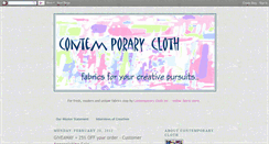 Desktop Screenshot of contemporaycloth.blogspot.com