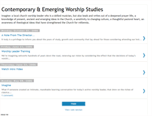 Tablet Screenshot of contemporaryemergingworshipstudies.blogspot.com