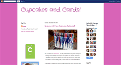 Desktop Screenshot of cupcakesandcards.blogspot.com