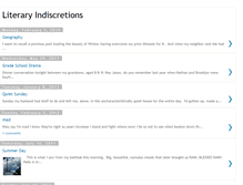 Tablet Screenshot of literaryindiscretions.blogspot.com