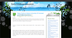 Desktop Screenshot of early-childhood-education-today.blogspot.com