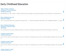 Tablet Screenshot of early-childhood-education-today.blogspot.com