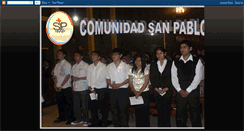 Desktop Screenshot of comunidad-sanpablo.blogspot.com