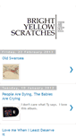 Mobile Screenshot of brightyellowscratches.blogspot.com